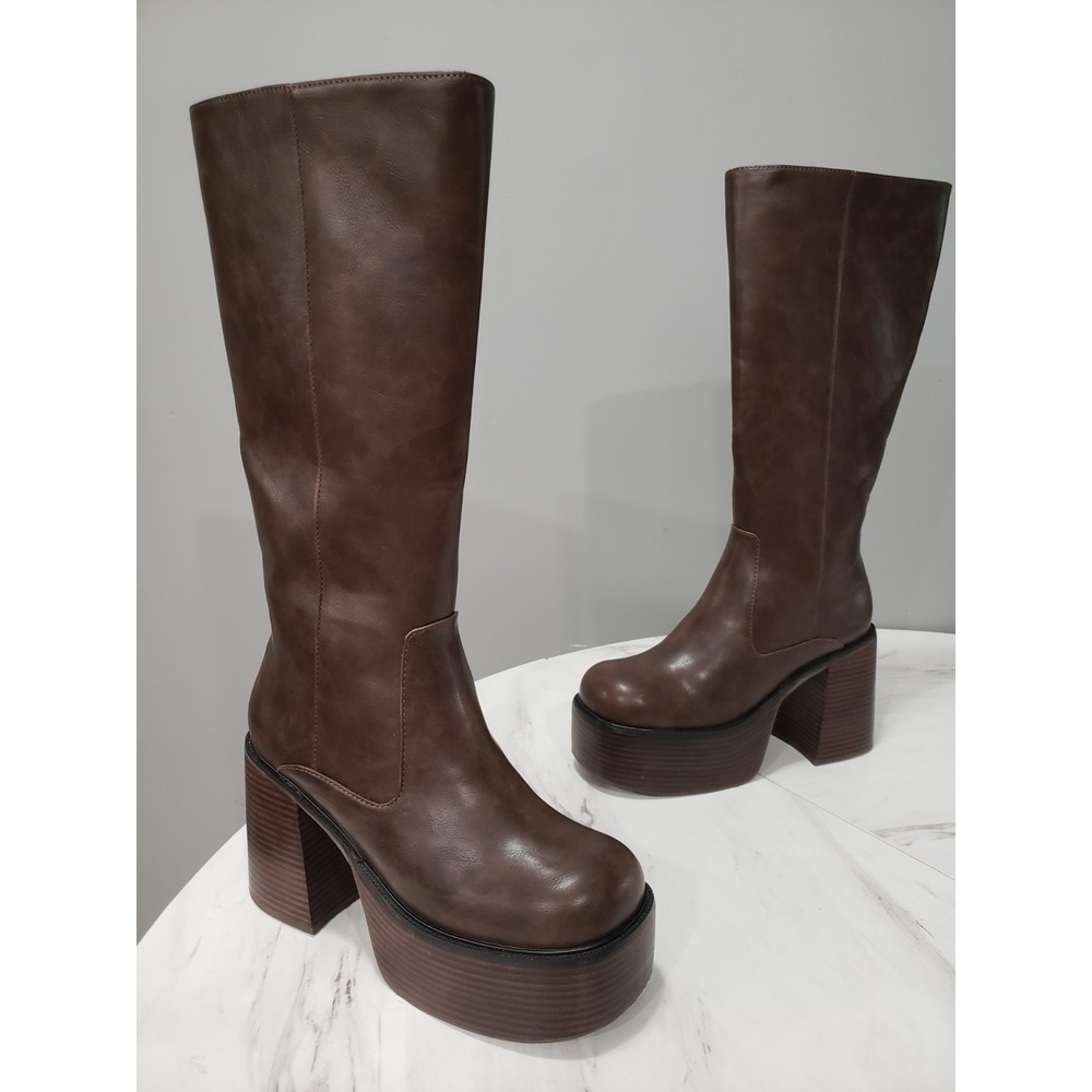 NEW NO BOX dELiA*s Delia's Vintage Soul Knee High Boots bratz y2k platform GOGO